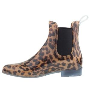 J. Crew Leopard Print Chelsea Rain Boots